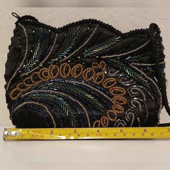 Carolyne Barton Beaded Black Evening Bag - Picture 16 of 16